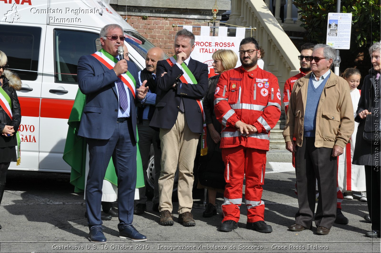 Castelnuovo D.B. 16 Ottobre 2016 - Inaugurazione Ambulanza da Soccorso - Croce Rossa Italiana- Comitato Regionale del Piemonte