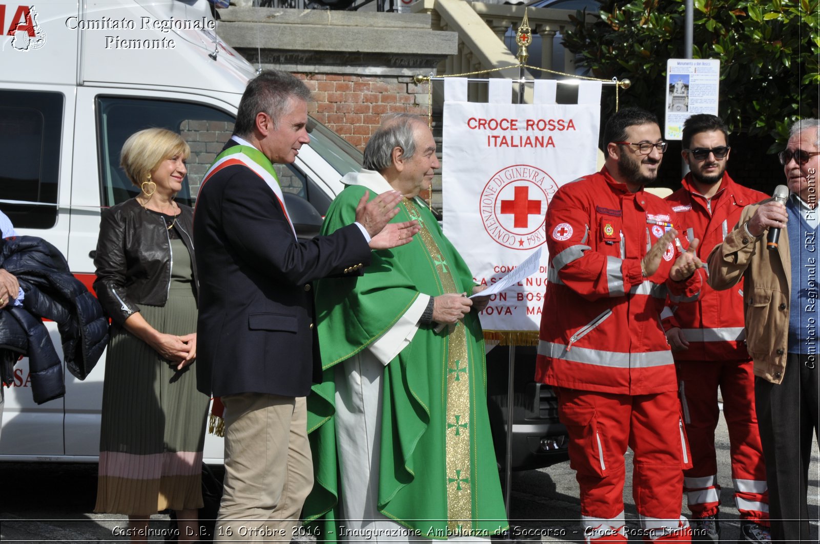 Castelnuovo D.B. 16 Ottobre 2016 - Inaugurazione Ambulanza da Soccorso - Croce Rossa Italiana- Comitato Regionale del Piemonte