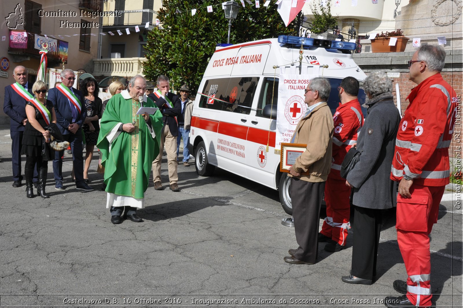 Castelnuovo D.B. 16 Ottobre 2016 - Inaugurazione Ambulanza da Soccorso - Croce Rossa Italiana- Comitato Regionale del Piemonte