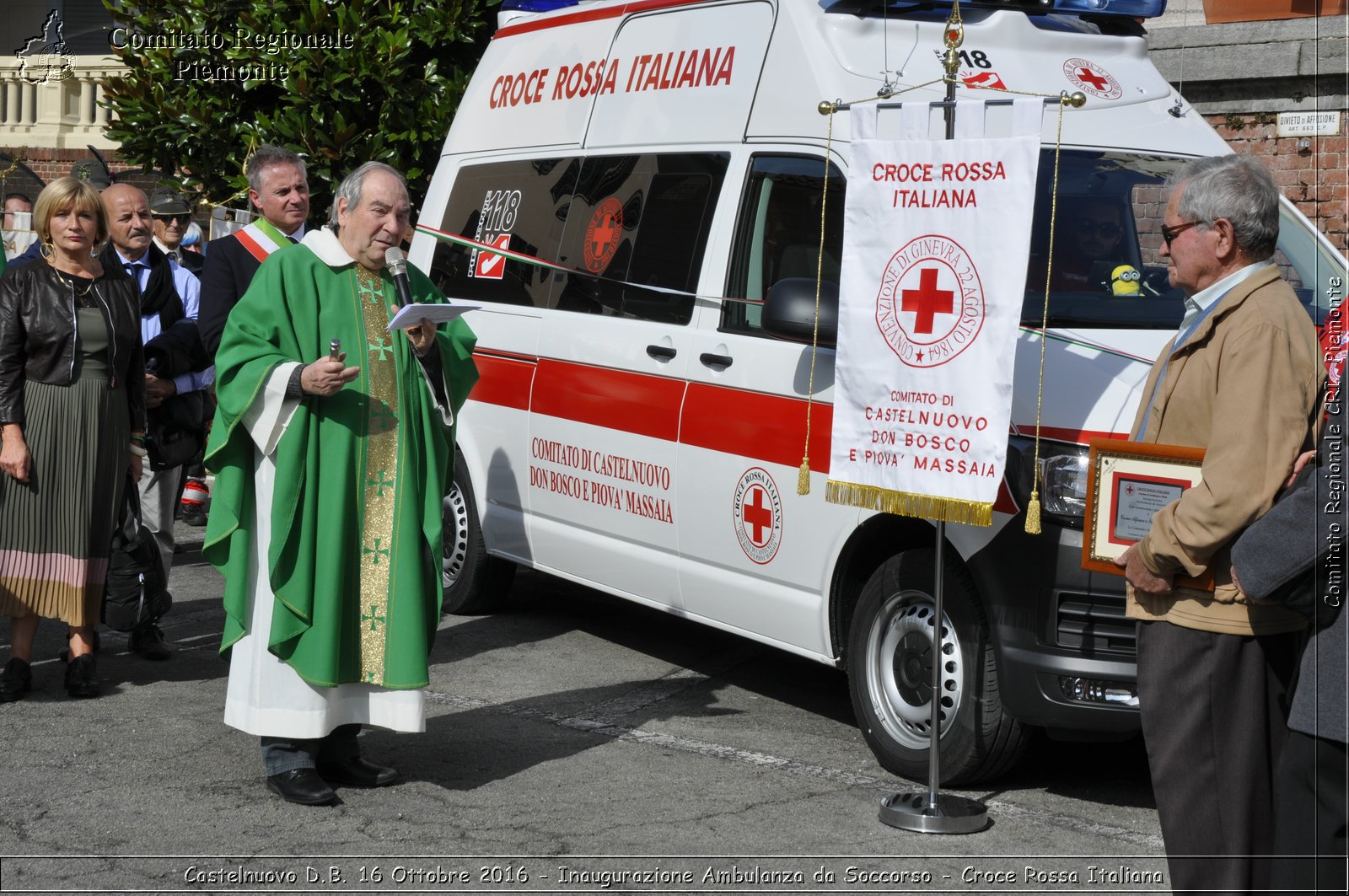 Castelnuovo D.B. 16 Ottobre 2016 - Inaugurazione Ambulanza da Soccorso - Croce Rossa Italiana- Comitato Regionale del Piemonte