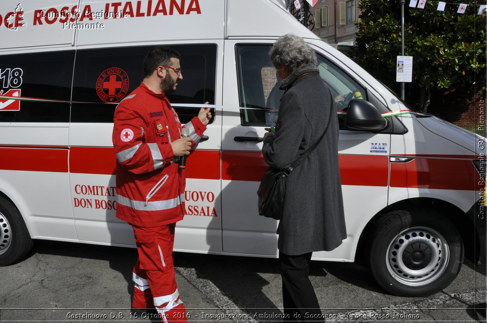 Castelnuovo D.B. 16 Ottobre 2016 - Inaugurazione Ambulanza da Soccorso - Croce Rossa Italiana- Comitato Regionale del Piemonte