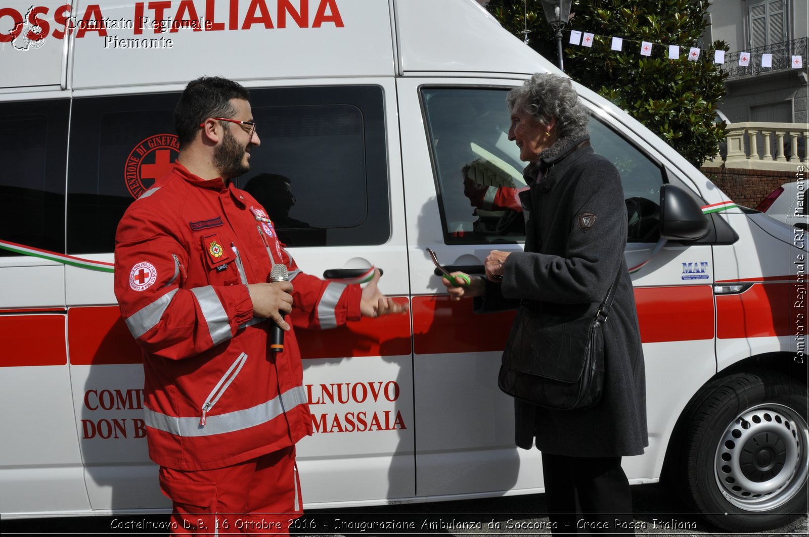 Castelnuovo D.B. 16 Ottobre 2016 - Inaugurazione Ambulanza da Soccorso - Croce Rossa Italiana- Comitato Regionale del Piemonte