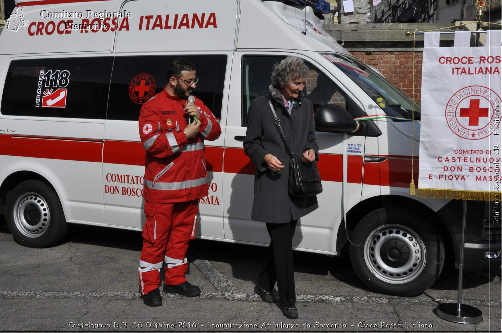 Castelnuovo D.B. 16 Ottobre 2016 - Inaugurazione Ambulanza da Soccorso - Croce Rossa Italiana- Comitato Regionale del Piemonte