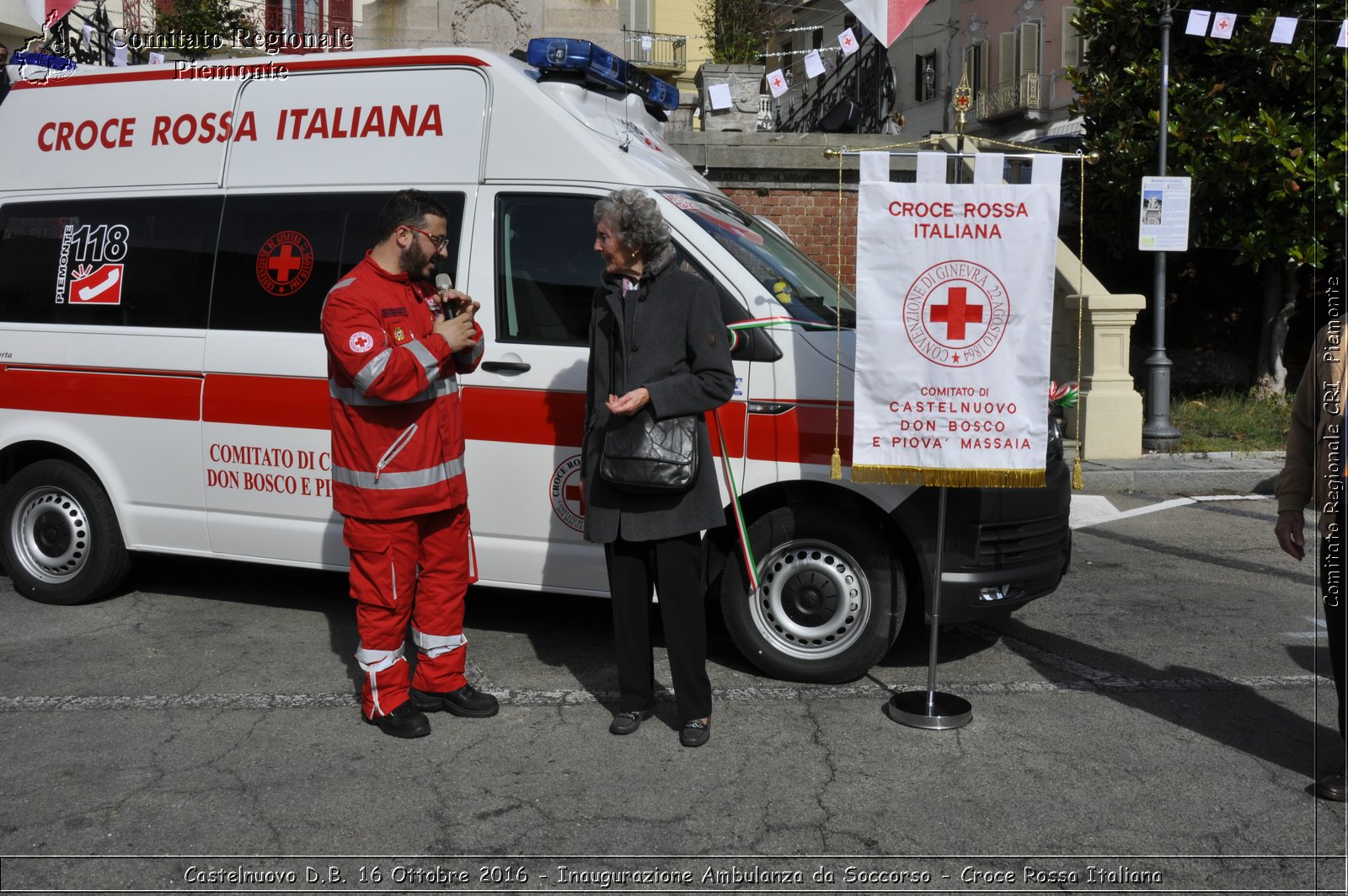 Castelnuovo D.B. 16 Ottobre 2016 - Inaugurazione Ambulanza da Soccorso - Croce Rossa Italiana- Comitato Regionale del Piemonte