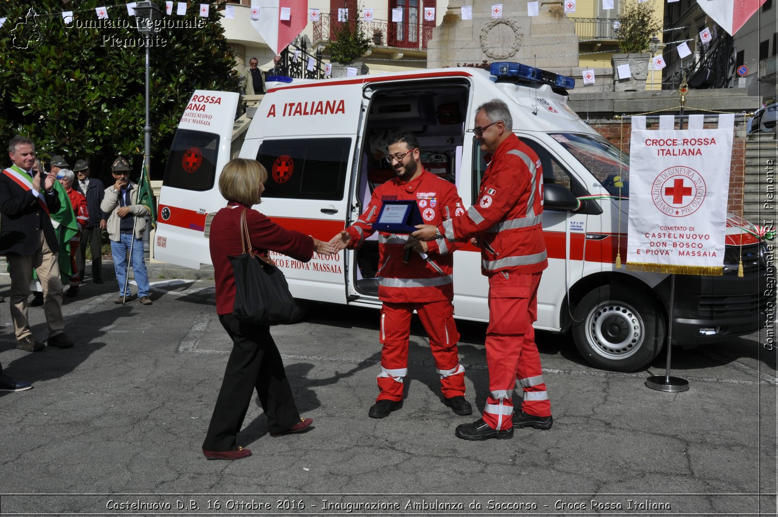 Castelnuovo D.B. 16 Ottobre 2016 - Inaugurazione Ambulanza da Soccorso - Croce Rossa Italiana- Comitato Regionale del Piemonte