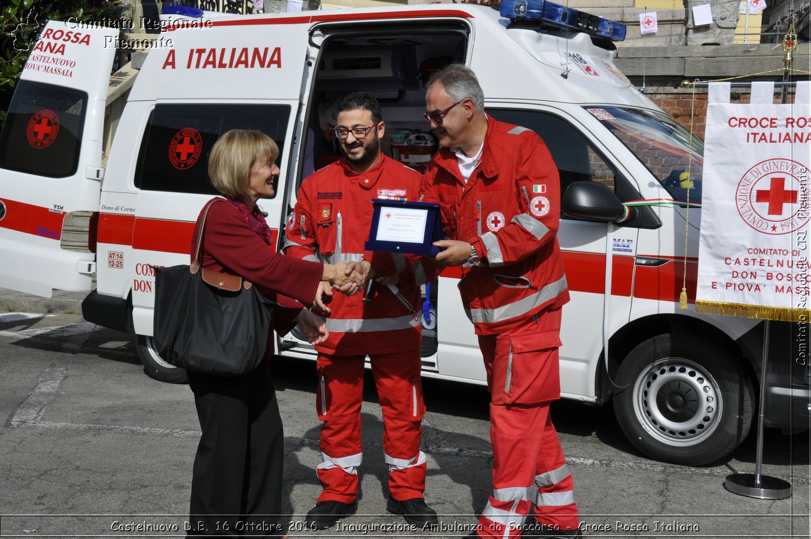 Castelnuovo D.B. 16 Ottobre 2016 - Inaugurazione Ambulanza da Soccorso - Croce Rossa Italiana- Comitato Regionale del Piemonte