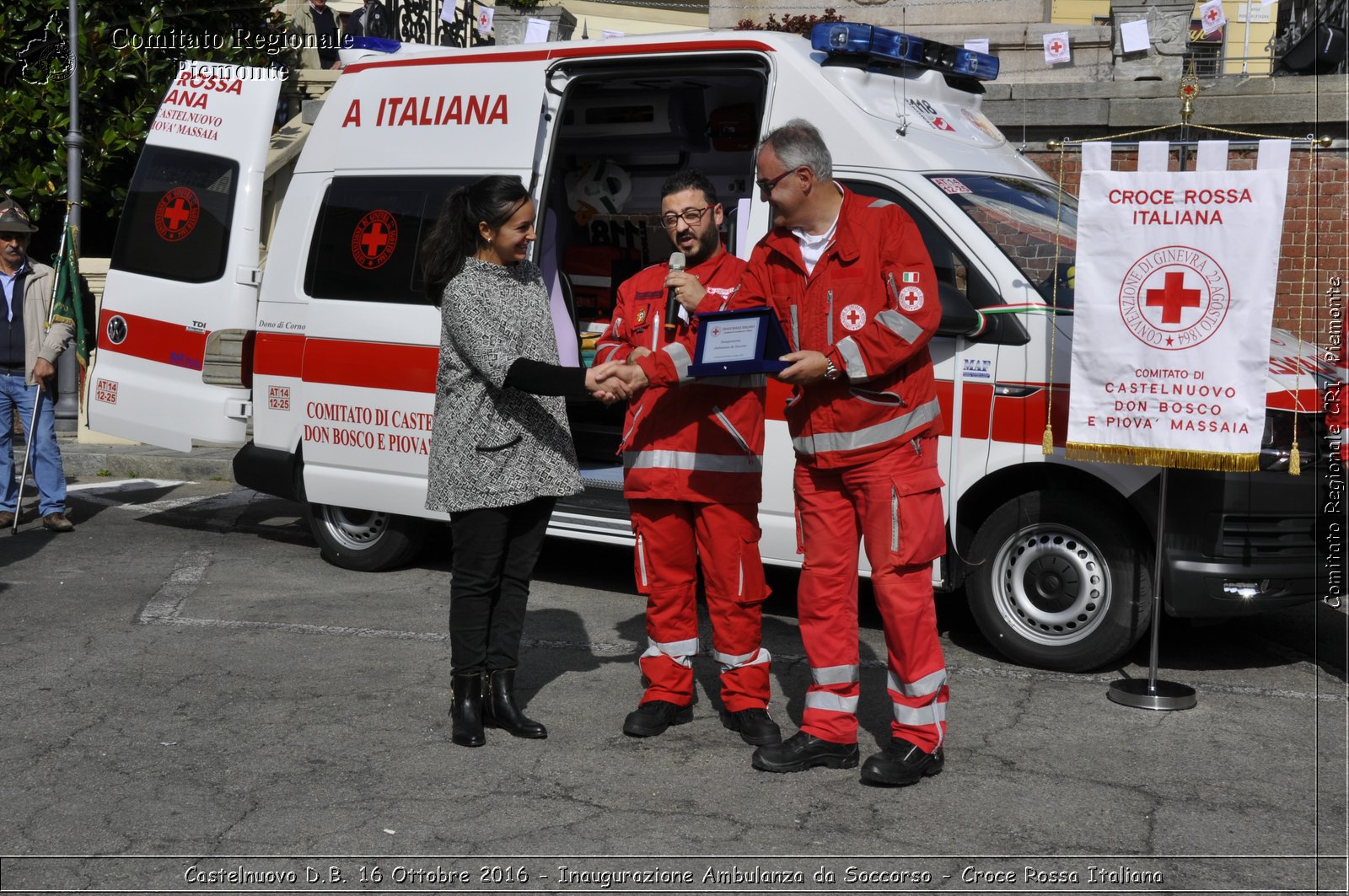 Castelnuovo D.B. 16 Ottobre 2016 - Inaugurazione Ambulanza da Soccorso - Croce Rossa Italiana- Comitato Regionale del Piemonte