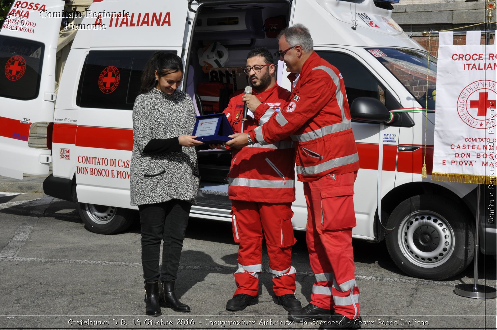 Castelnuovo D.B. 16 Ottobre 2016 - Inaugurazione Ambulanza da Soccorso - Croce Rossa Italiana- Comitato Regionale del Piemonte