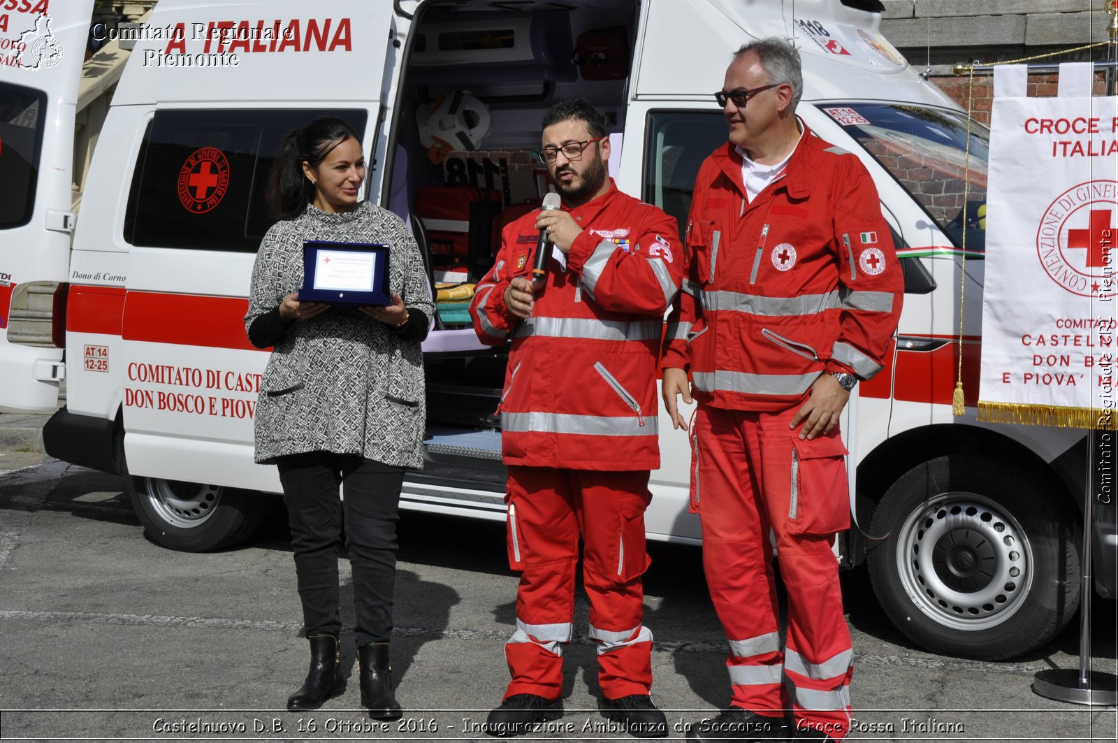 Castelnuovo D.B. 16 Ottobre 2016 - Inaugurazione Ambulanza da Soccorso - Croce Rossa Italiana- Comitato Regionale del Piemonte