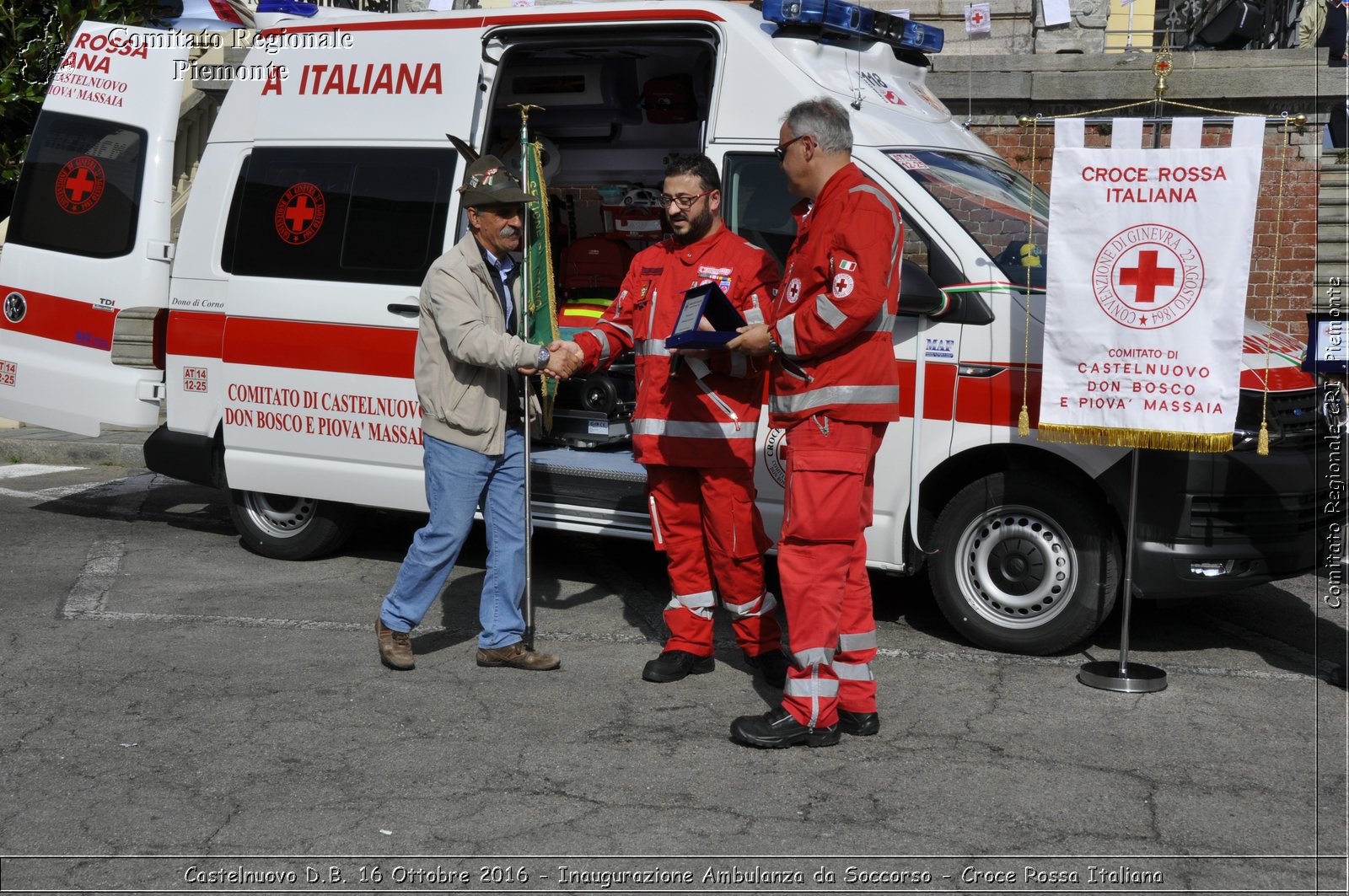 Castelnuovo D.B. 16 Ottobre 2016 - Inaugurazione Ambulanza da Soccorso - Croce Rossa Italiana- Comitato Regionale del Piemonte