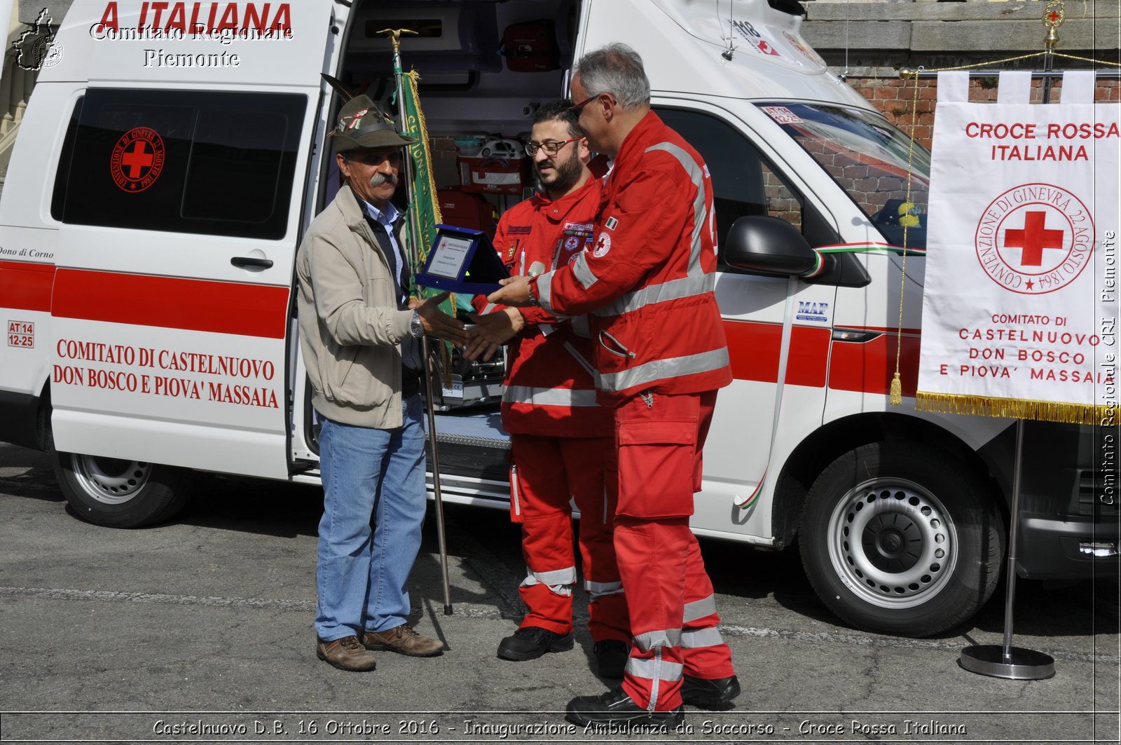 Castelnuovo D.B. 16 Ottobre 2016 - Inaugurazione Ambulanza da Soccorso - Croce Rossa Italiana- Comitato Regionale del Piemonte