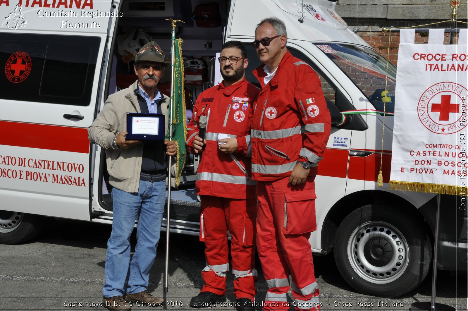 Castelnuovo D.B. 16 Ottobre 2016 - Inaugurazione Ambulanza da Soccorso - Croce Rossa Italiana- Comitato Regionale del Piemonte