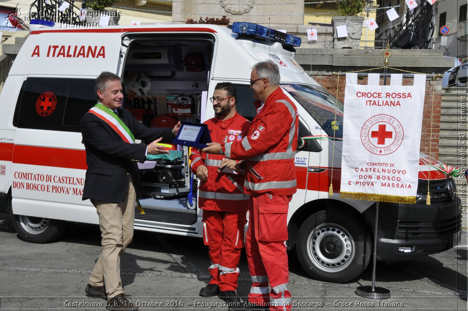 Castelnuovo D.B. 16 Ottobre 2016 - Inaugurazione Ambulanza da Soccorso - Croce Rossa Italiana- Comitato Regionale del Piemonte