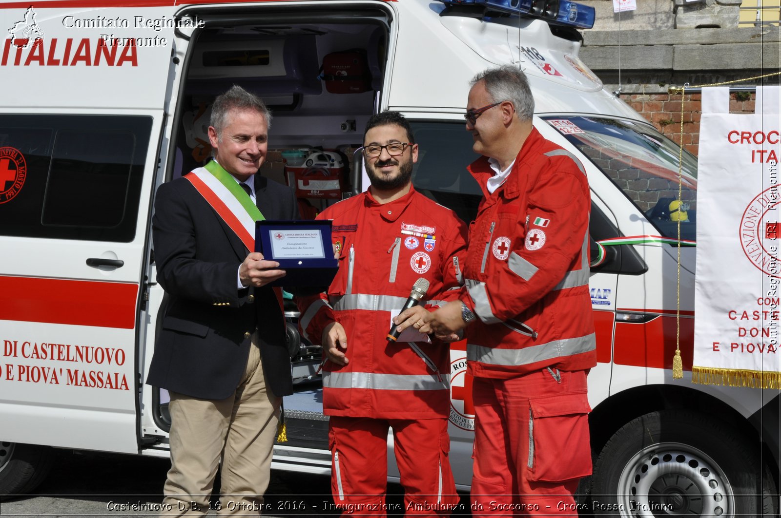 Castelnuovo D.B. 16 Ottobre 2016 - Inaugurazione Ambulanza da Soccorso - Croce Rossa Italiana- Comitato Regionale del Piemonte