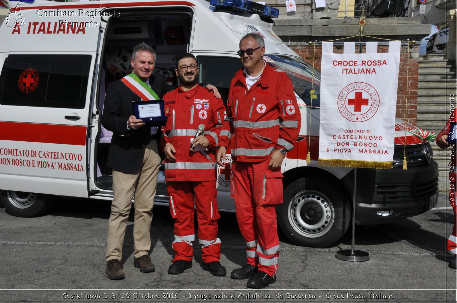 Castelnuovo D.B. 16 Ottobre 2016 - Inaugurazione Ambulanza da Soccorso - Croce Rossa Italiana- Comitato Regionale del Piemonte