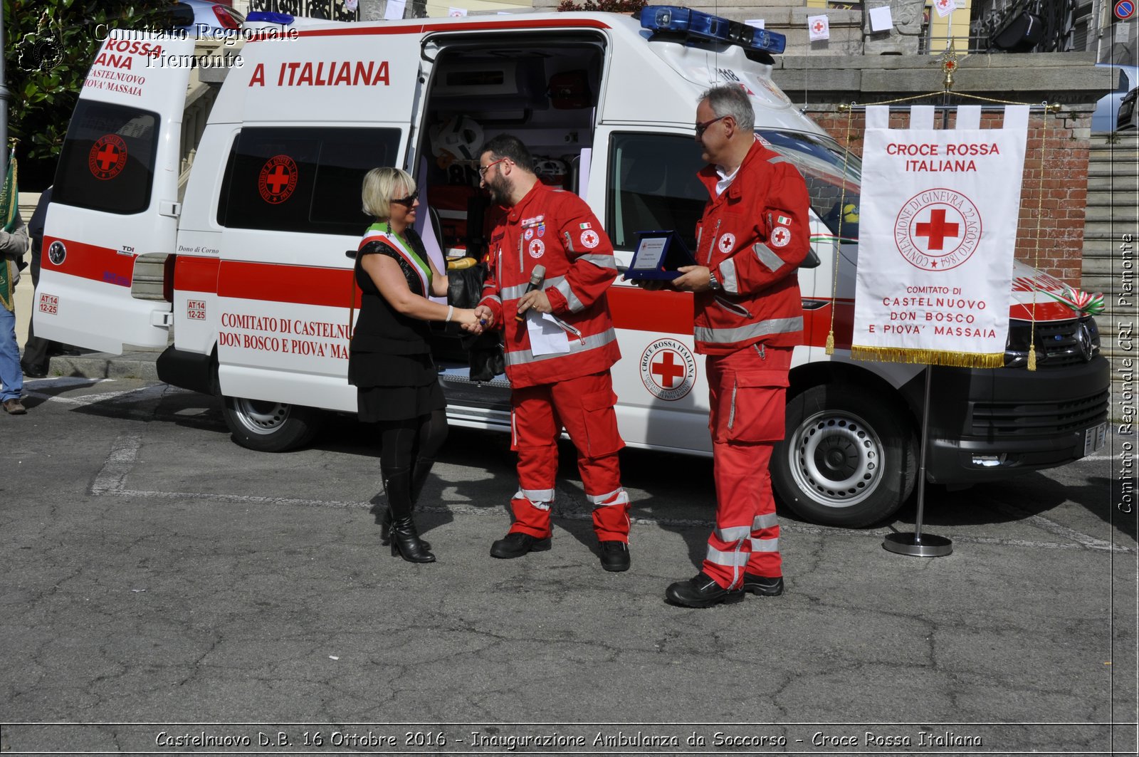 Castelnuovo D.B. 16 Ottobre 2016 - Inaugurazione Ambulanza da Soccorso - Croce Rossa Italiana- Comitato Regionale del Piemonte