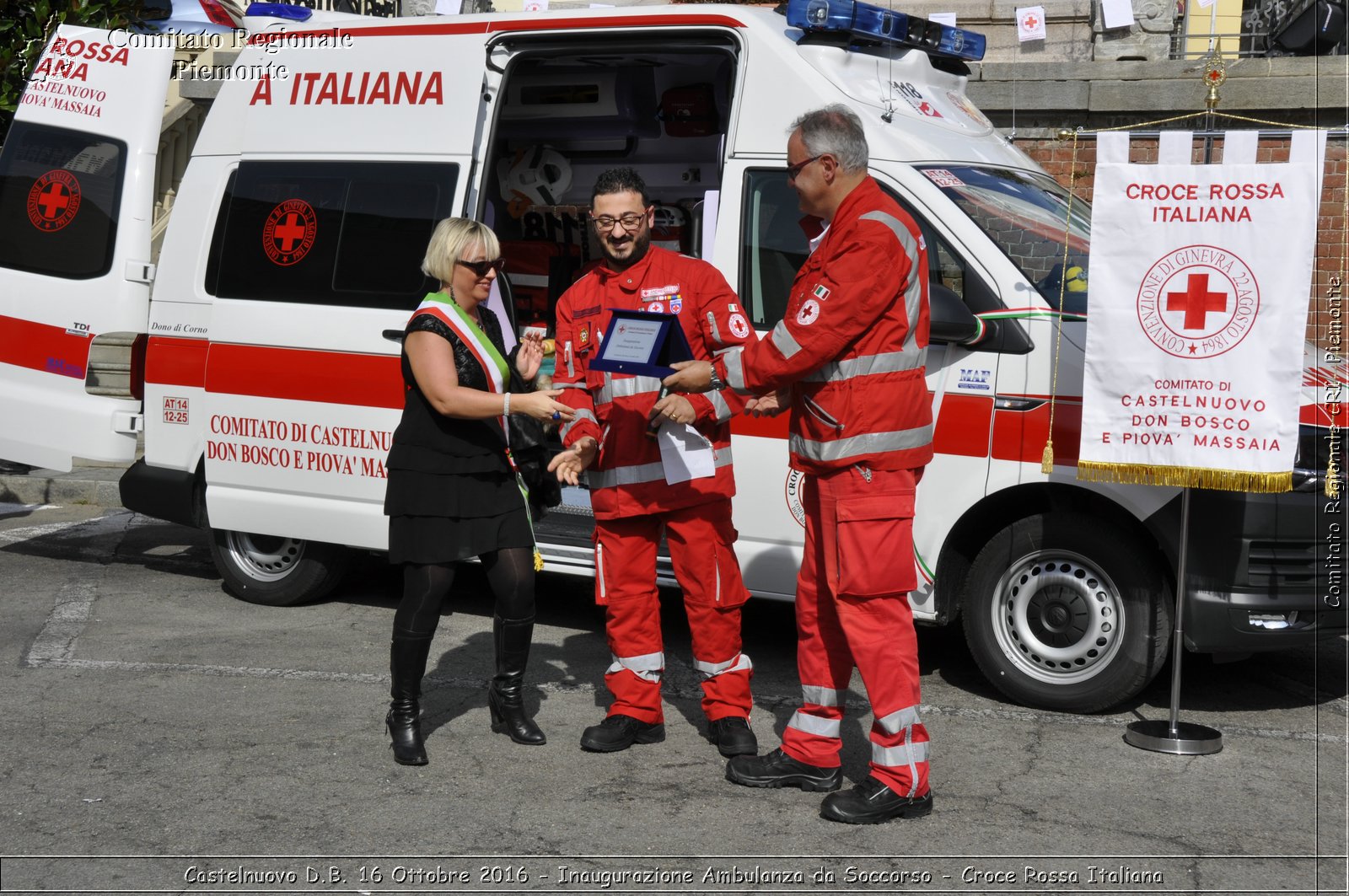 Castelnuovo D.B. 16 Ottobre 2016 - Inaugurazione Ambulanza da Soccorso - Croce Rossa Italiana- Comitato Regionale del Piemonte