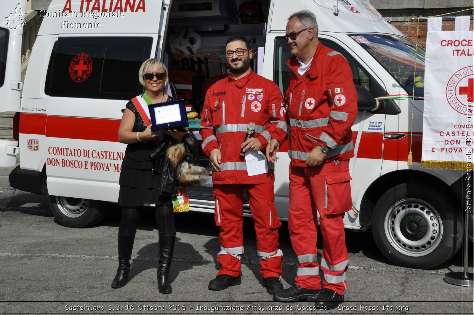 Castelnuovo D.B. 16 Ottobre 2016 - Inaugurazione Ambulanza da Soccorso - Croce Rossa Italiana- Comitato Regionale del Piemonte