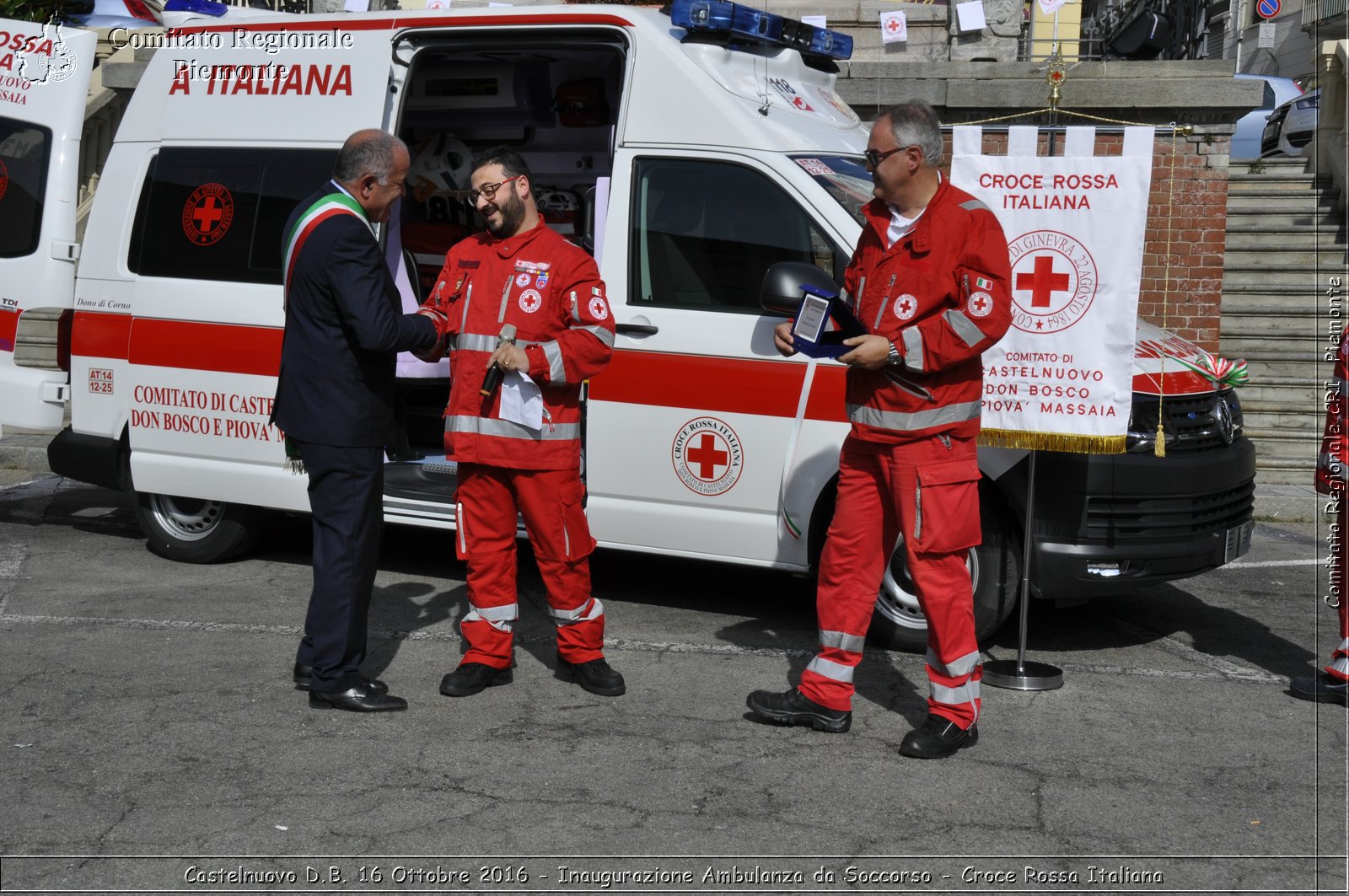 Castelnuovo D.B. 16 Ottobre 2016 - Inaugurazione Ambulanza da Soccorso - Croce Rossa Italiana- Comitato Regionale del Piemonte