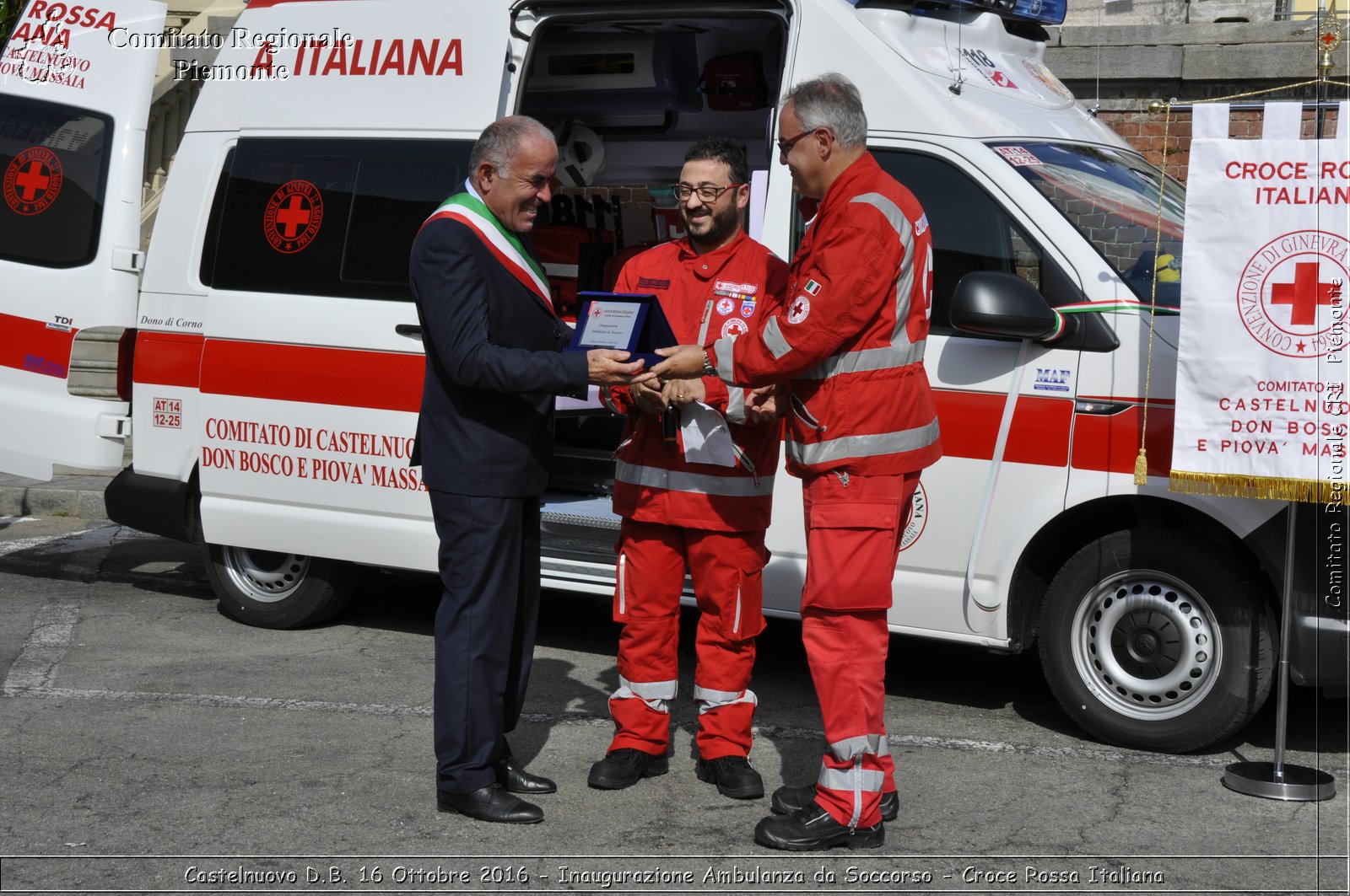 Castelnuovo D.B. 16 Ottobre 2016 - Inaugurazione Ambulanza da Soccorso - Croce Rossa Italiana- Comitato Regionale del Piemonte