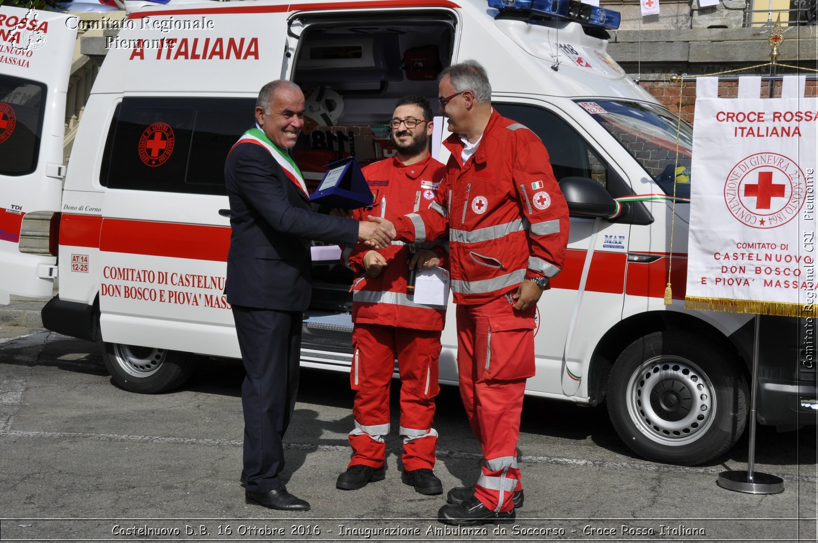 Castelnuovo D.B. 16 Ottobre 2016 - Inaugurazione Ambulanza da Soccorso - Croce Rossa Italiana- Comitato Regionale del Piemonte