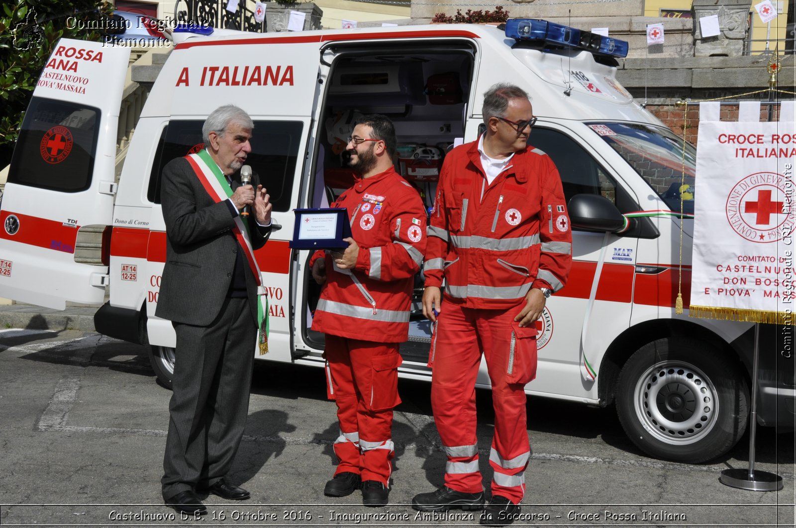 Castelnuovo D.B. 16 Ottobre 2016 - Inaugurazione Ambulanza da Soccorso - Croce Rossa Italiana- Comitato Regionale del Piemonte