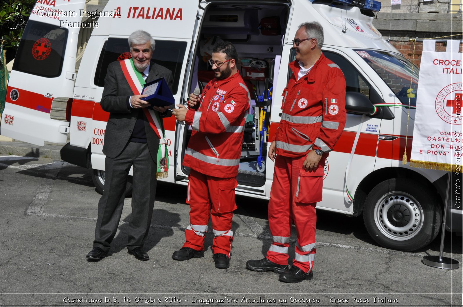 Castelnuovo D.B. 16 Ottobre 2016 - Inaugurazione Ambulanza da Soccorso - Croce Rossa Italiana- Comitato Regionale del Piemonte