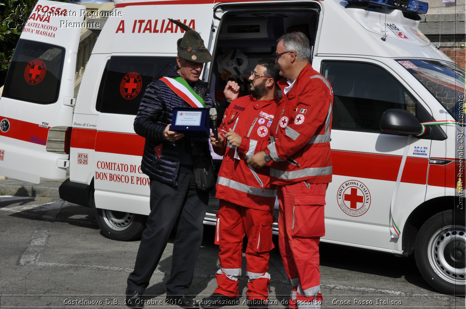 Castelnuovo D.B. 16 Ottobre 2016 - Inaugurazione Ambulanza da Soccorso - Croce Rossa Italiana- Comitato Regionale del Piemonte