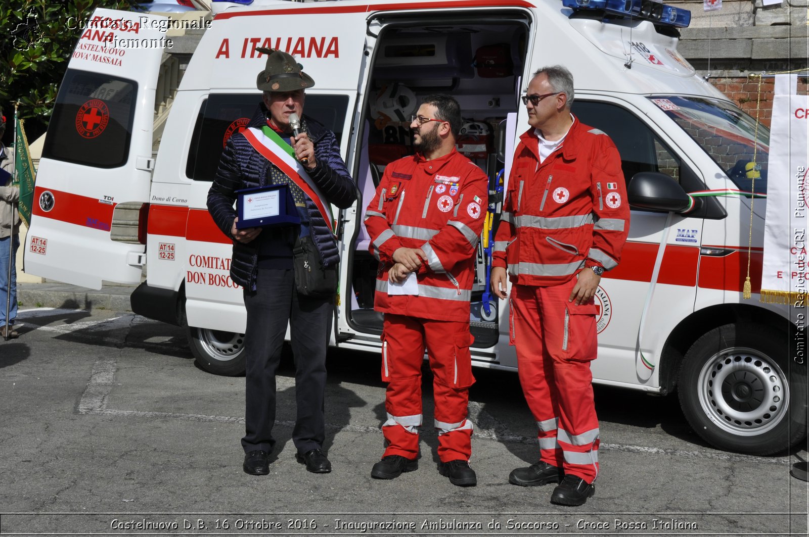 Castelnuovo D.B. 16 Ottobre 2016 - Inaugurazione Ambulanza da Soccorso - Croce Rossa Italiana- Comitato Regionale del Piemonte