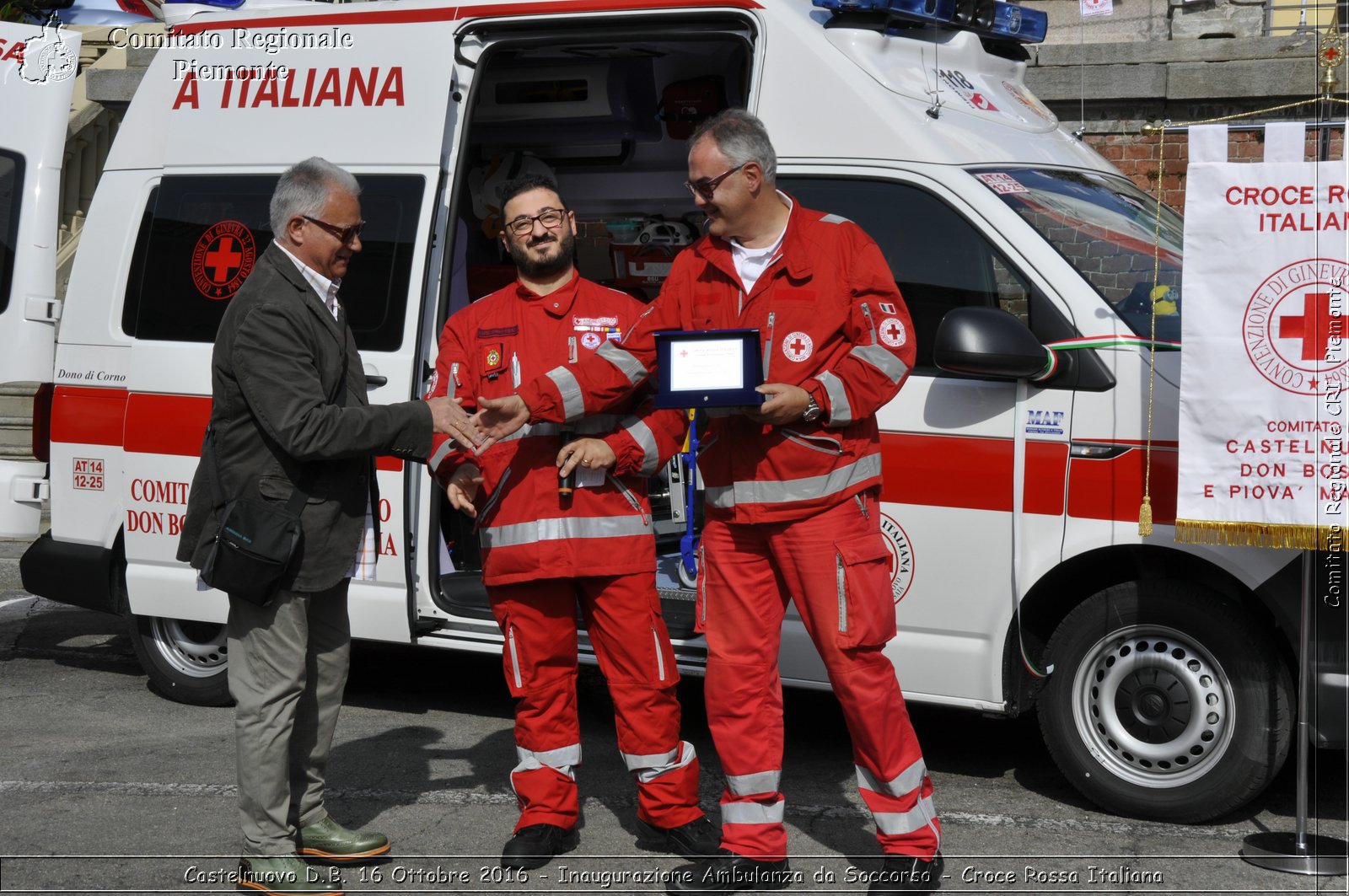 Castelnuovo D.B. 16 Ottobre 2016 - Inaugurazione Ambulanza da Soccorso - Croce Rossa Italiana- Comitato Regionale del Piemonte