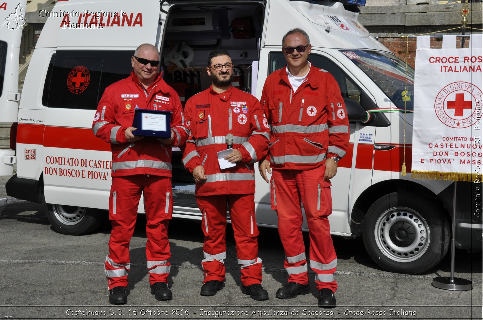 Castelnuovo D.B. 16 Ottobre 2016 - Inaugurazione Ambulanza da Soccorso - Croce Rossa Italiana- Comitato Regionale del Piemonte