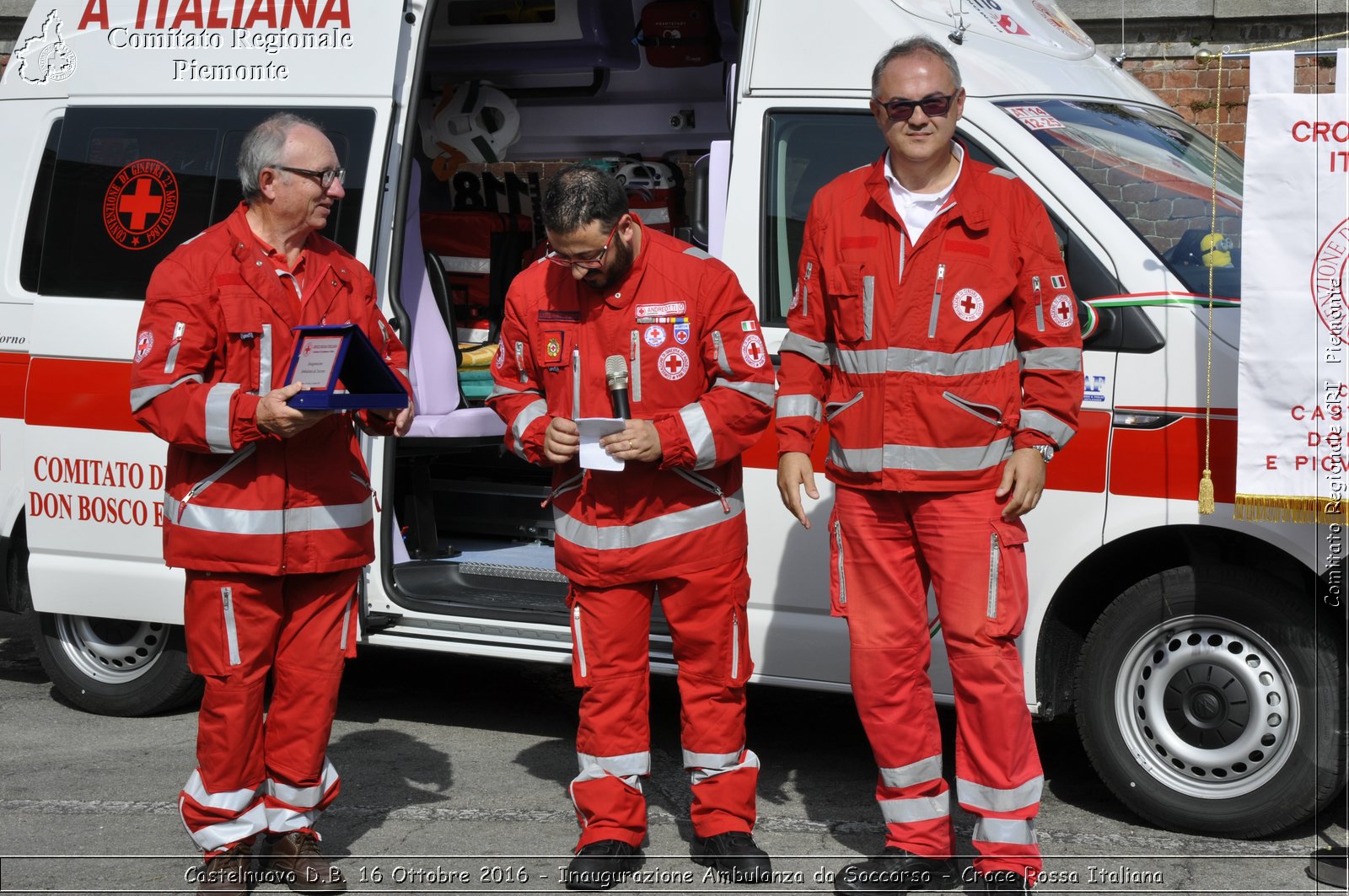 Castelnuovo D.B. 16 Ottobre 2016 - Inaugurazione Ambulanza da Soccorso - Croce Rossa Italiana- Comitato Regionale del Piemonte