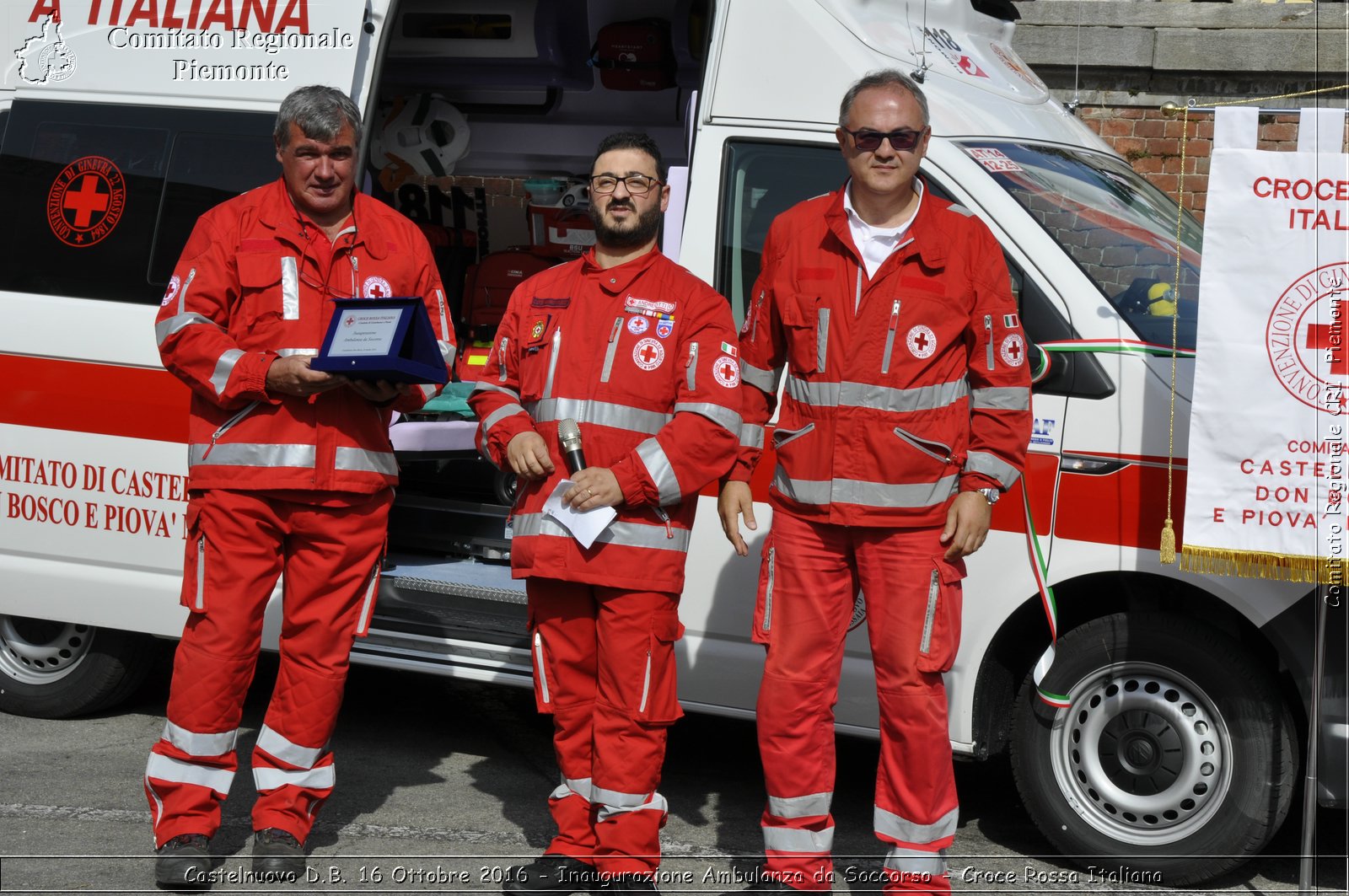 Castelnuovo D.B. 16 Ottobre 2016 - Inaugurazione Ambulanza da Soccorso - Croce Rossa Italiana- Comitato Regionale del Piemonte