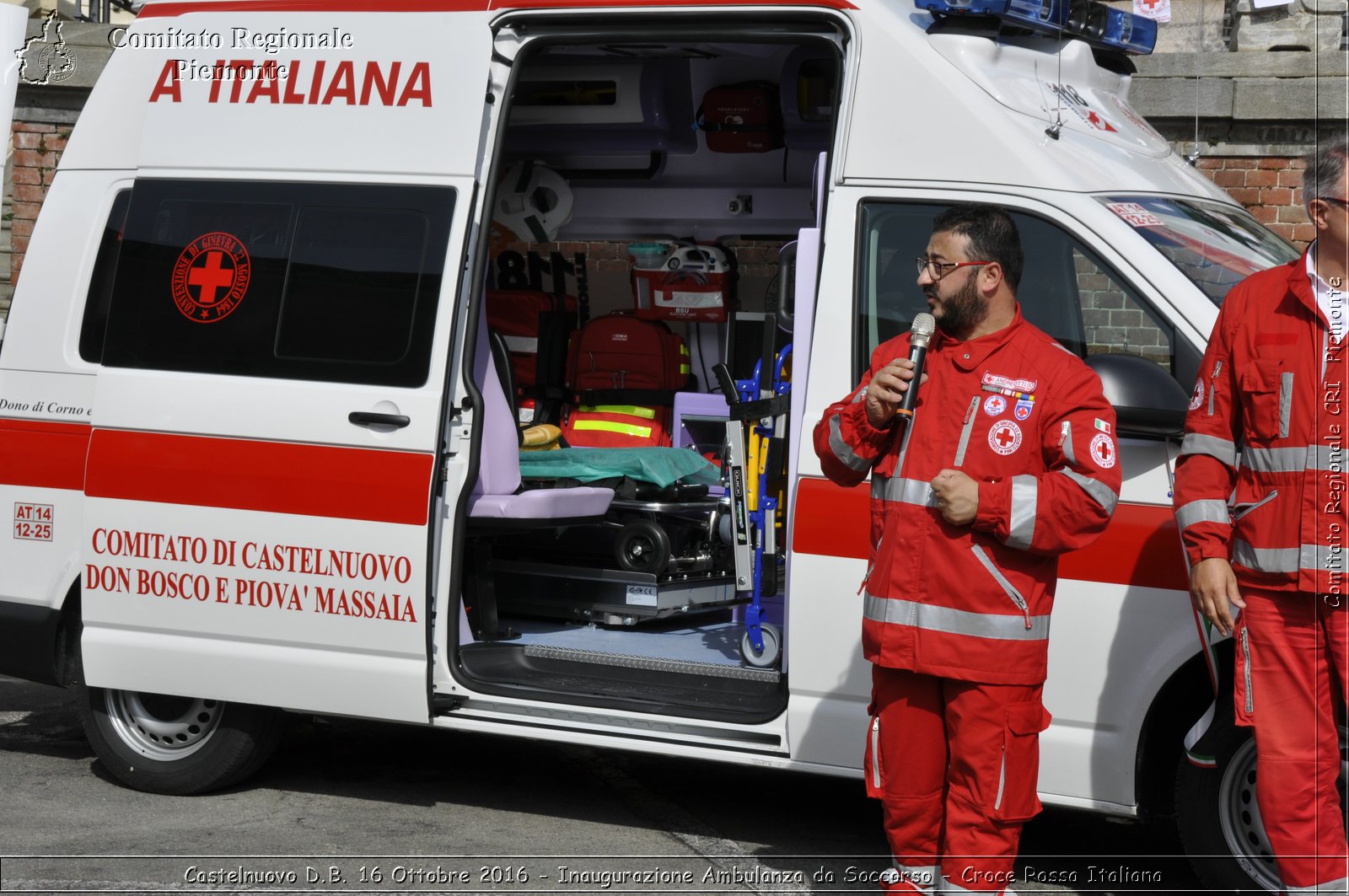 Castelnuovo D.B. 16 Ottobre 2016 - Inaugurazione Ambulanza da Soccorso - Croce Rossa Italiana- Comitato Regionale del Piemonte