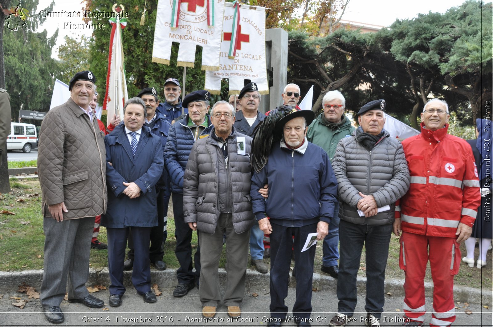 Chieri 4  Novembre 2016 - Monumento ai Caduti Corpo Militare Cri - Croce Rossa Italiana- Comitato Regionale del Piemonte