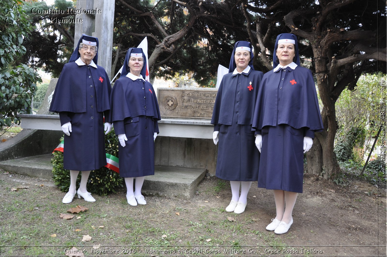 Chieri 4  Novembre 2016 - Monumento ai Caduti Corpo Militare Cri - Croce Rossa Italiana- Comitato Regionale del Piemonte