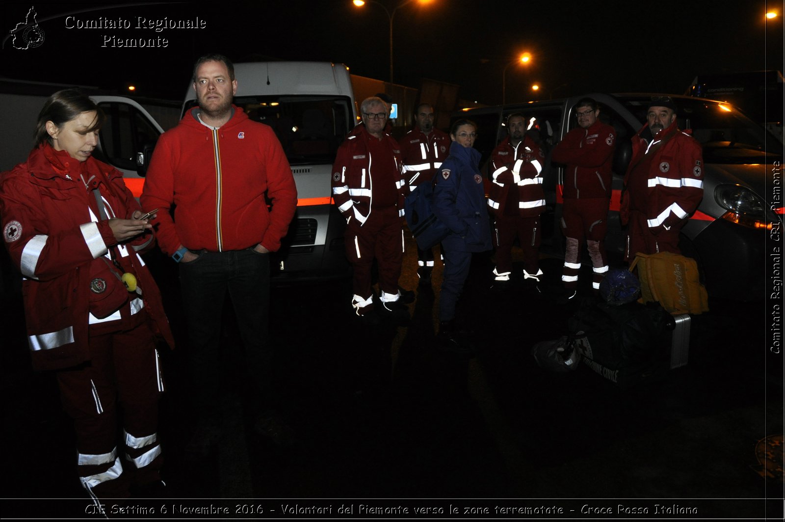 CIE Settimo 6 Novembre 2016 - Volontari del Piemonte verso le zone terremotate - Croce Rossa Italiana- Comitato Regionale del Piemonte