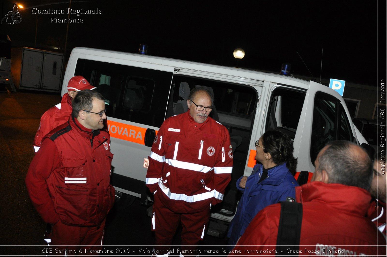 CIE Settimo 6 Novembre 2016 - Volontari del Piemonte verso le zone terremotate - Croce Rossa Italiana- Comitato Regionale del Piemonte