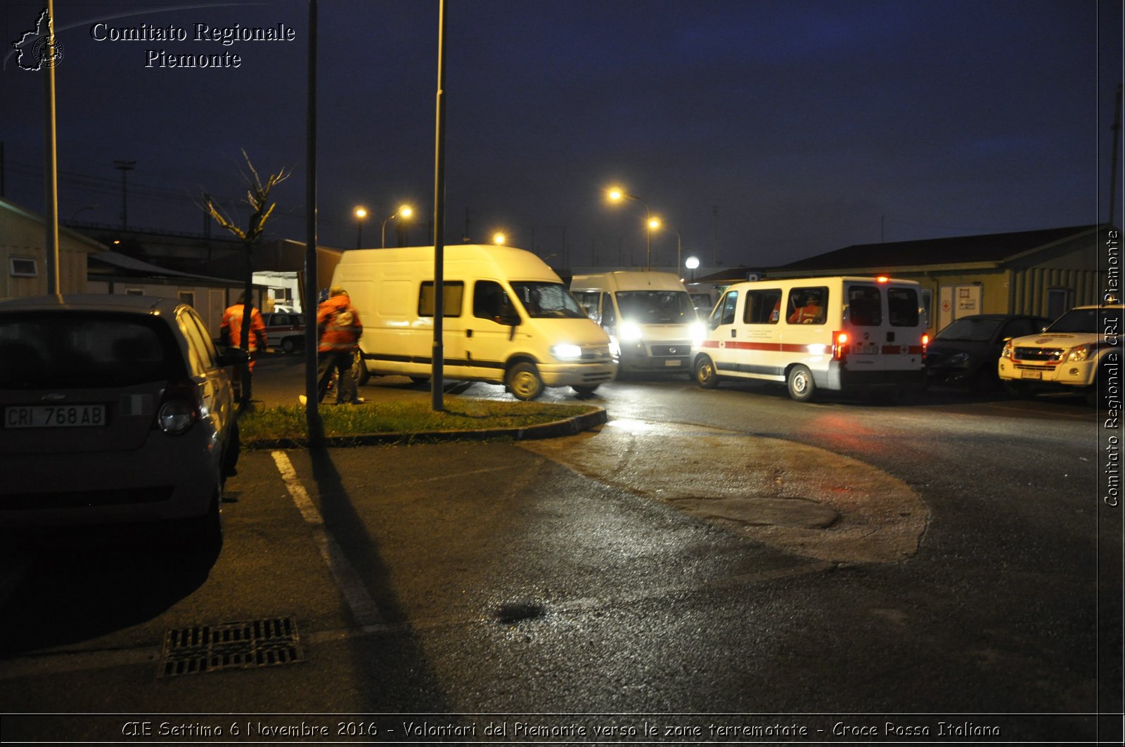 CIE Settimo 6 Novembre 2016 - Volontari del Piemonte verso le zone terremotate - Croce Rossa Italiana- Comitato Regionale del Piemonte