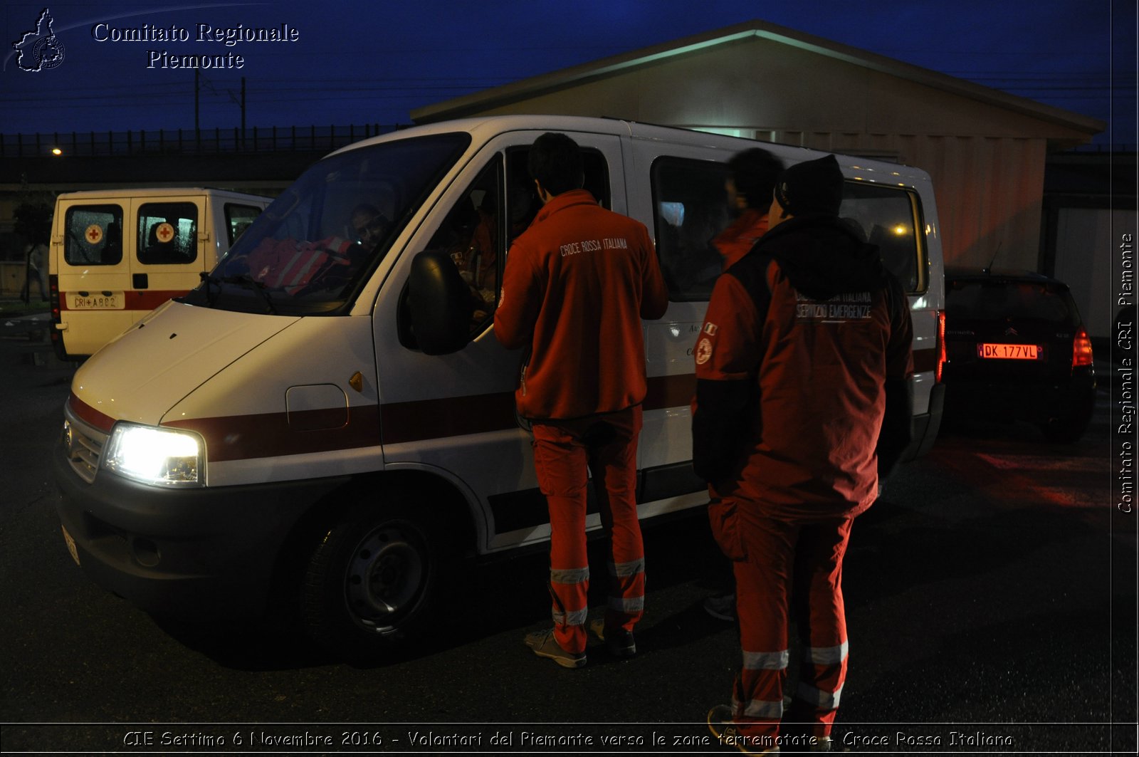 CIE Settimo 6 Novembre 2016 - Volontari del Piemonte verso le zone terremotate - Croce Rossa Italiana- Comitato Regionale del Piemonte