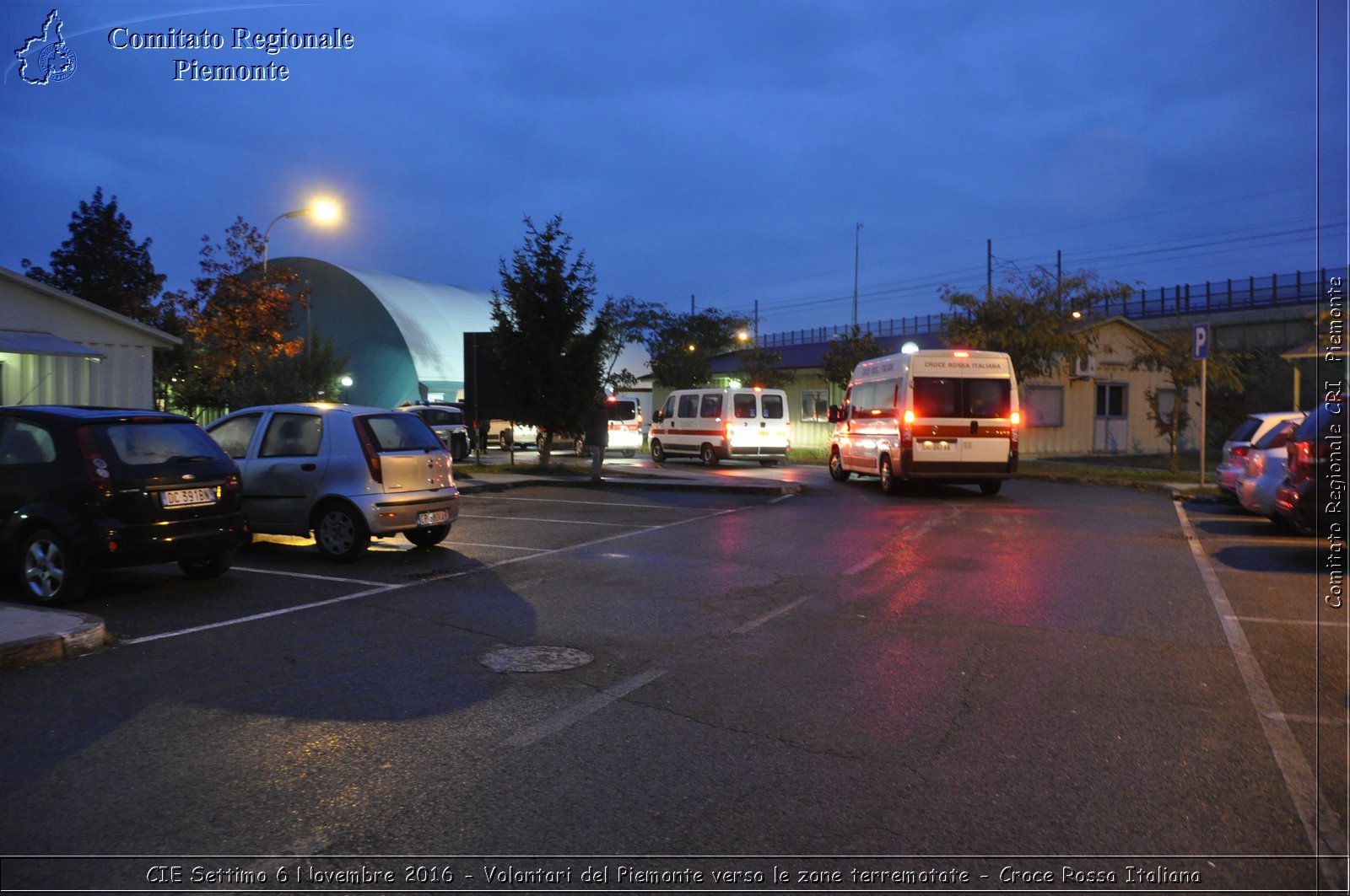 CIE Settimo 6 Novembre 2016 - Volontari del Piemonte verso le zone terremotate - Croce Rossa Italiana- Comitato Regionale del Piemonte