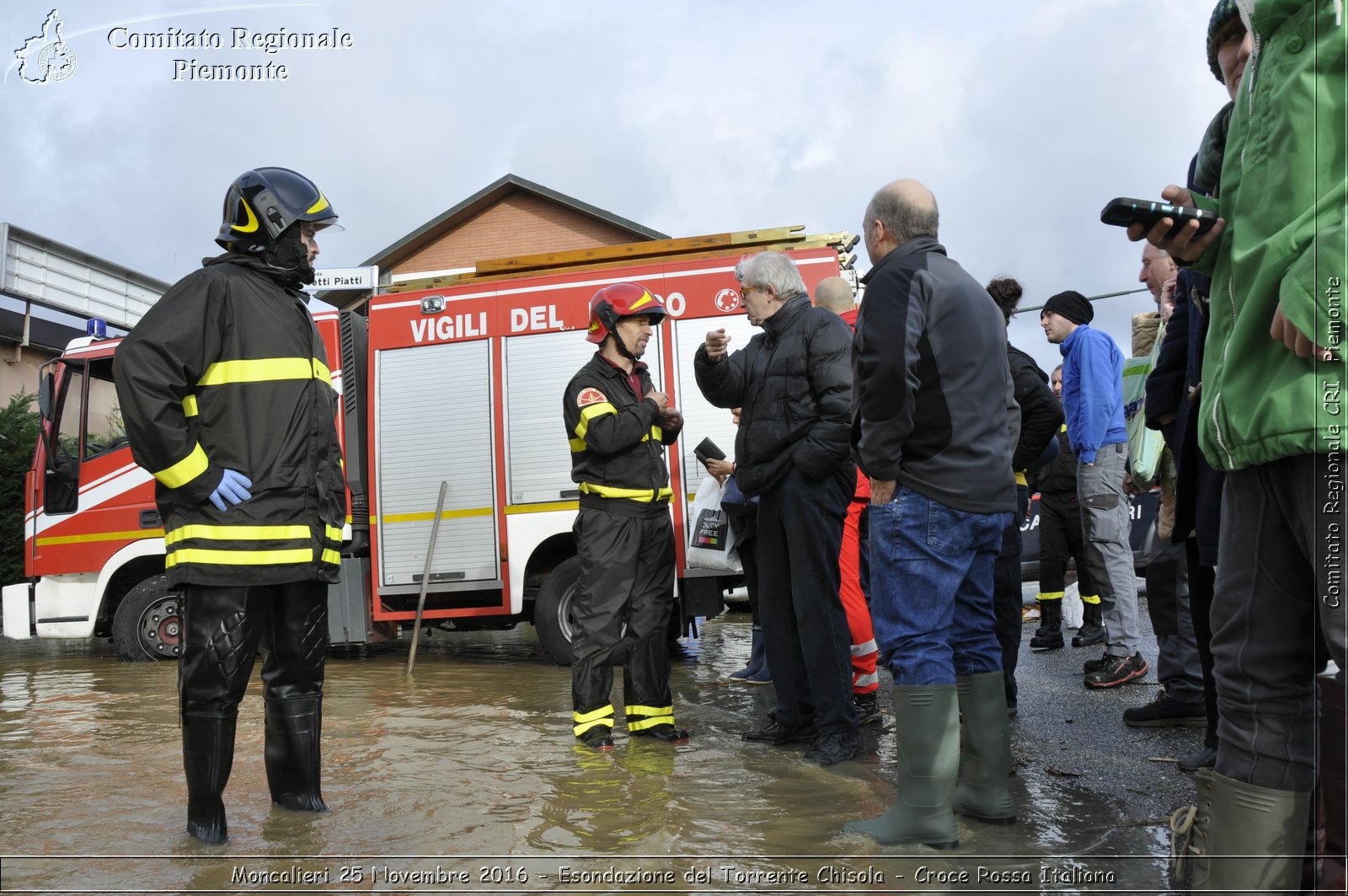 Moncalieri 25 Novembre 2016 - Esondazione del Torrente Chisola - Croce Rossa Italiana- Comitato Regionale del Piemonte