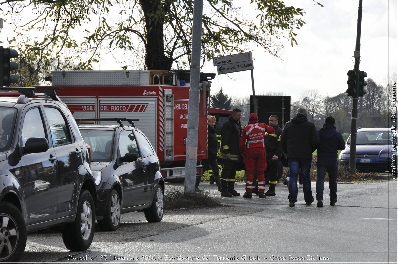 Moncalieri 25 Novembre 2016 - Esondazione del Torrente Chisola - Croce Rossa Italiana- Comitato Regionale del Piemonte