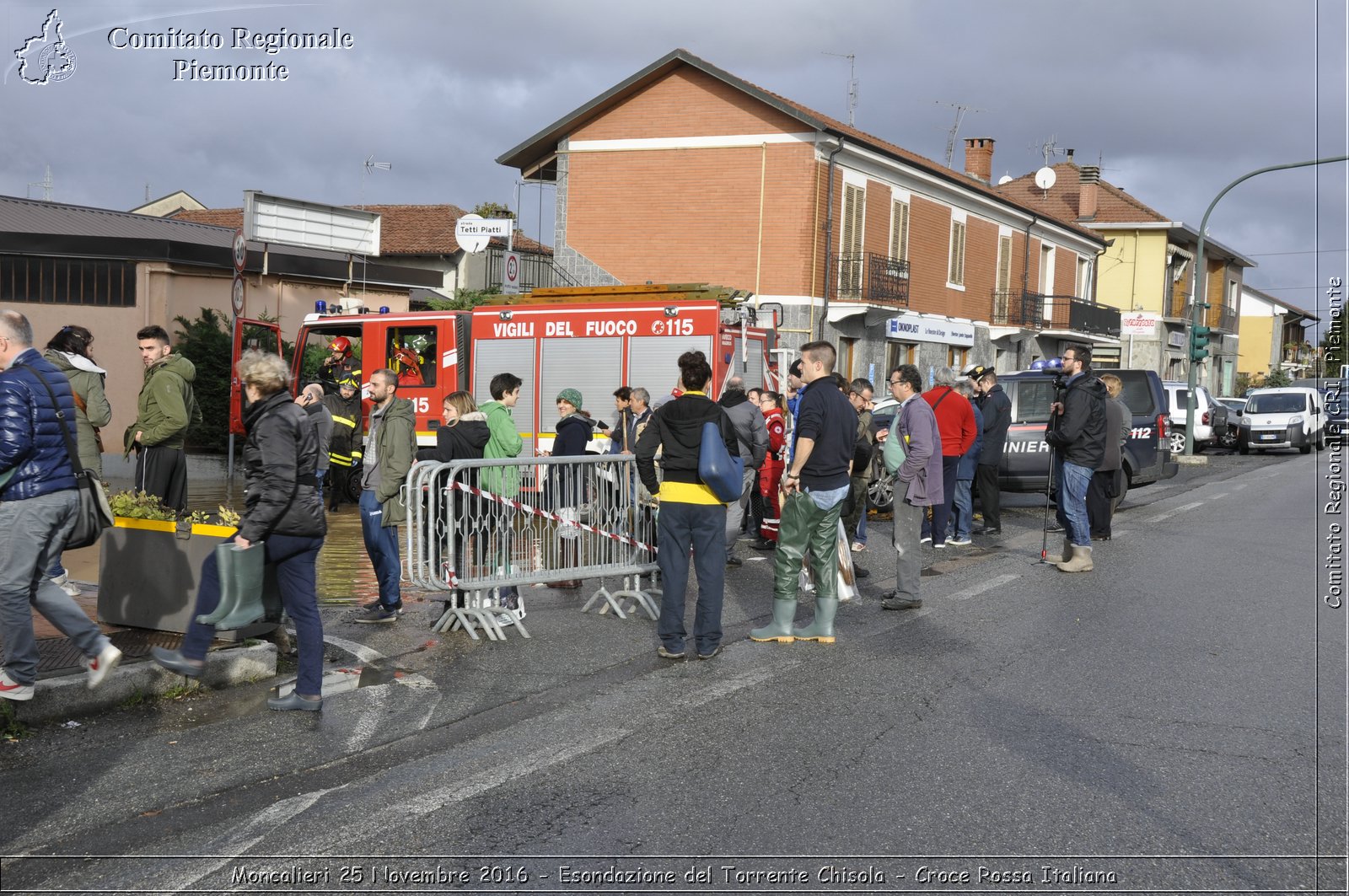 Moncalieri 25 Novembre 2016 - Esondazione del Torrente Chisola - Croce Rossa Italiana- Comitato Regionale del Piemonte