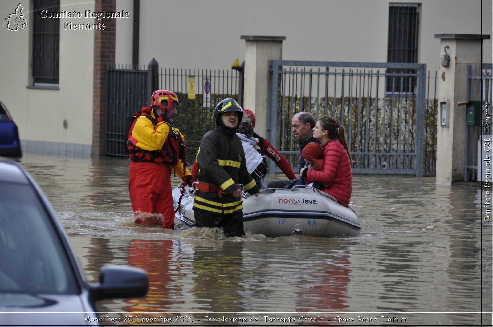 Moncalieri 25 Novembre 2016 - Esondazione del Torrente Chisola - Croce Rossa Italiana- Comitato Regionale del Piemonte