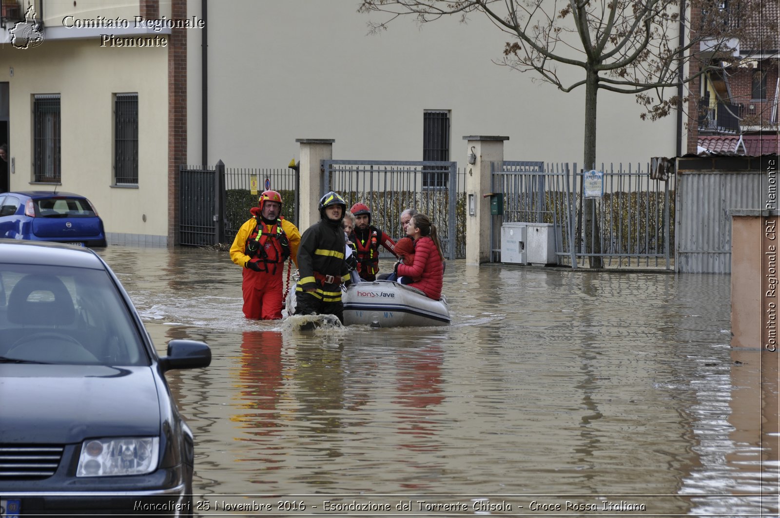 Moncalieri 25 Novembre 2016 - Esondazione del Torrente Chisola - Croce Rossa Italiana- Comitato Regionale del Piemonte