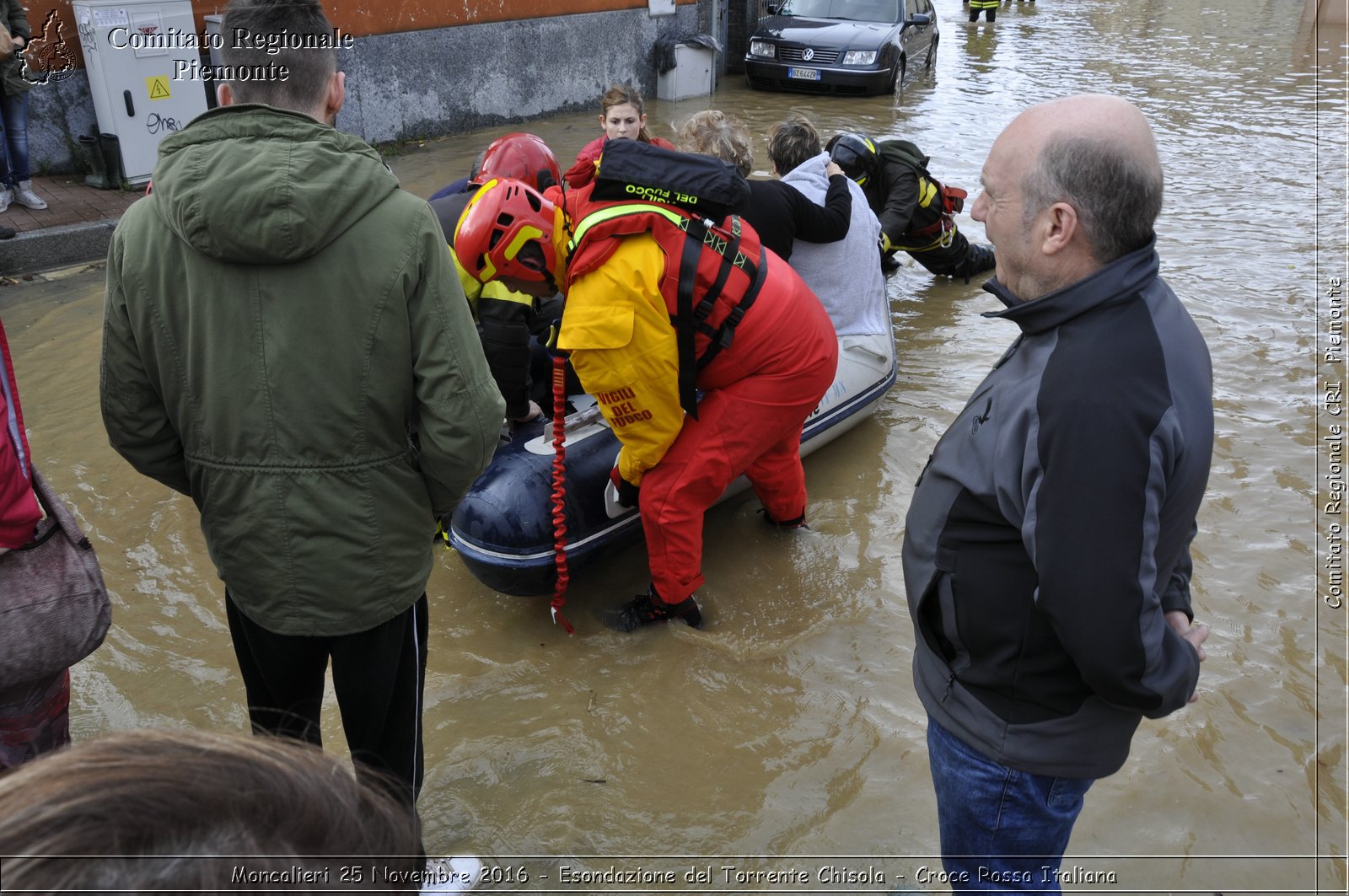 Moncalieri 25 Novembre 2016 - Esondazione del Torrente Chisola - Croce Rossa Italiana- Comitato Regionale del Piemonte