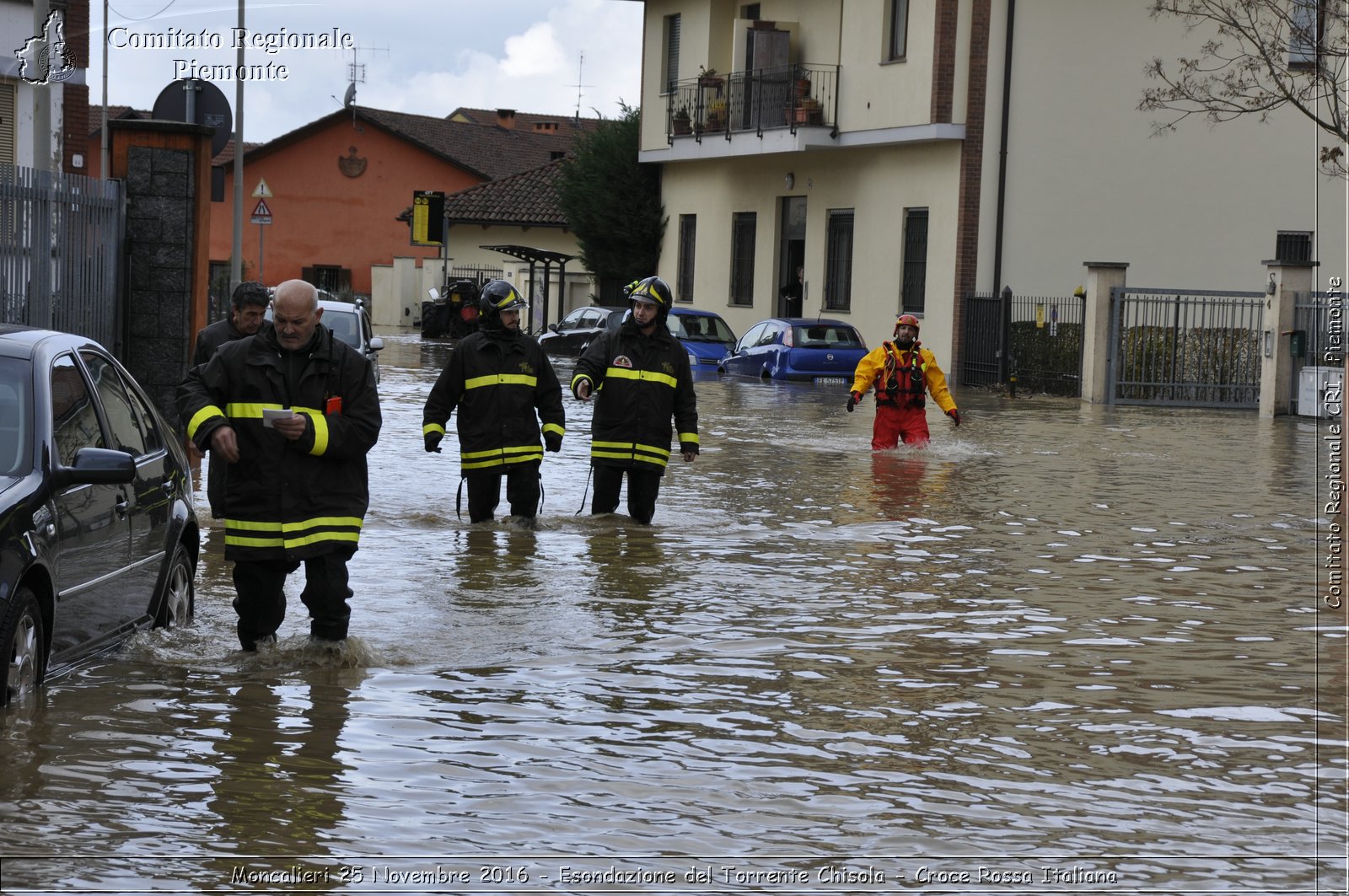 Moncalieri 25 Novembre 2016 - Esondazione del Torrente Chisola - Croce Rossa Italiana- Comitato Regionale del Piemonte