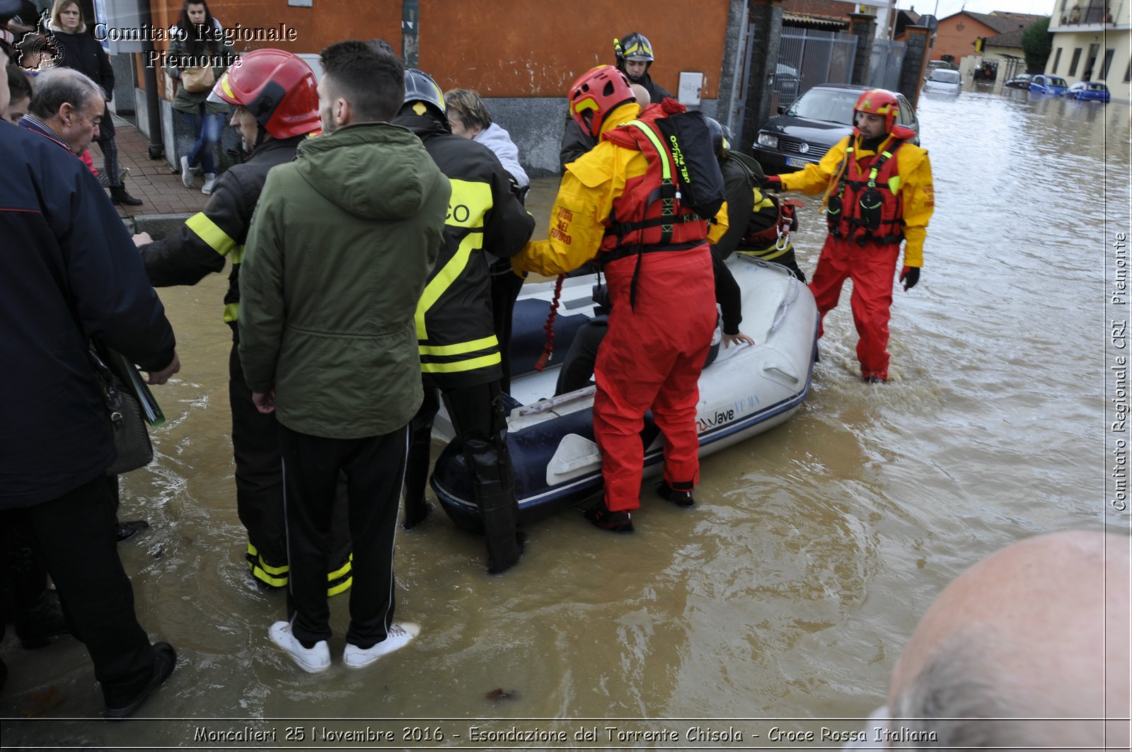 Moncalieri 25 Novembre 2016 - Esondazione del Torrente Chisola - Croce Rossa Italiana- Comitato Regionale del Piemonte