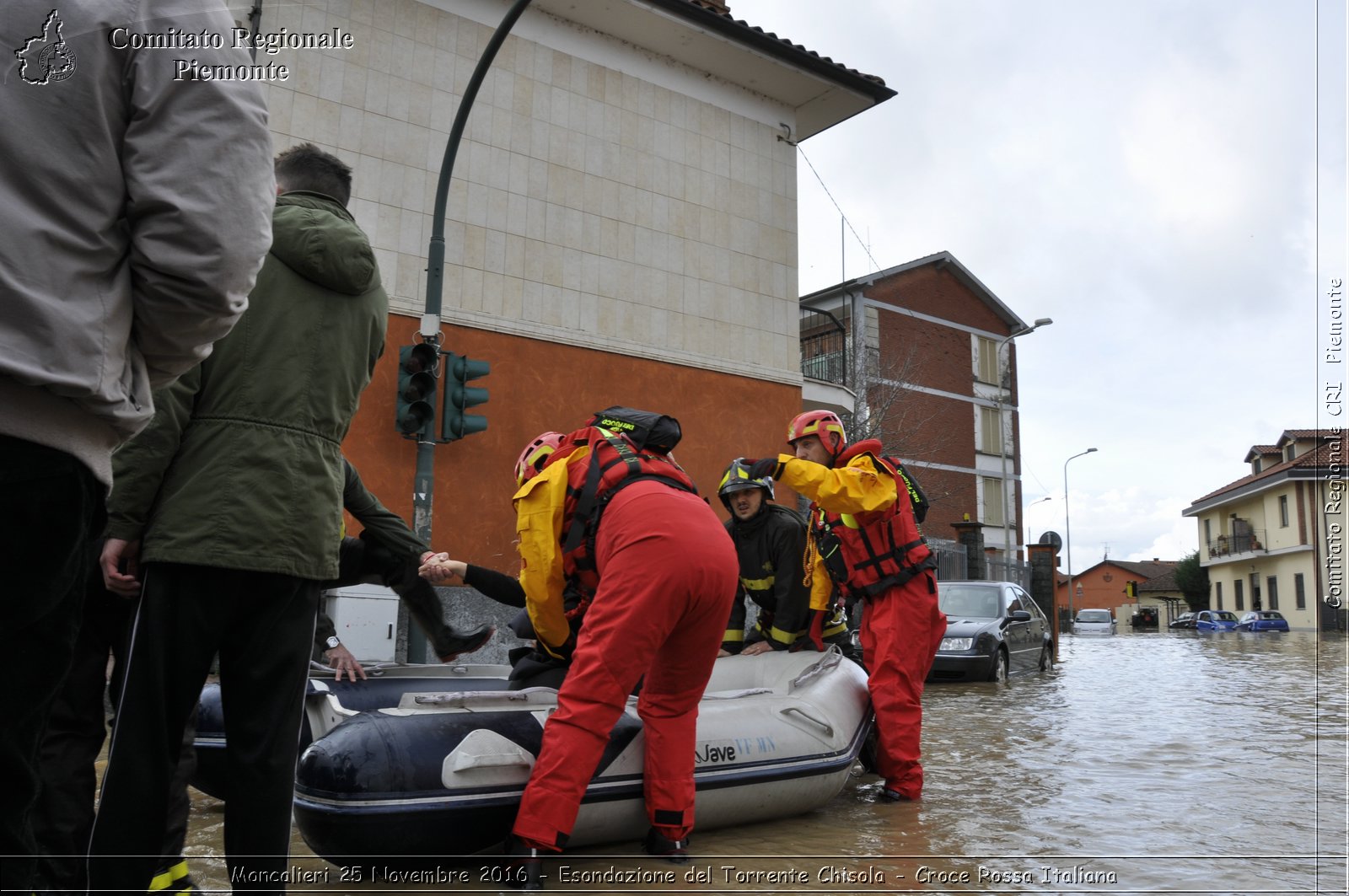 Moncalieri 25 Novembre 2016 - Esondazione del Torrente Chisola - Croce Rossa Italiana- Comitato Regionale del Piemonte